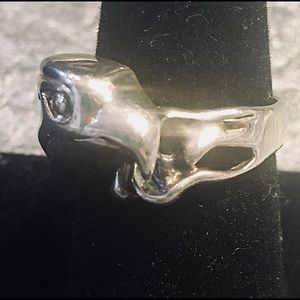 Silver Eagle & Snake Ring - SOLD!